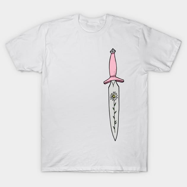 Pink Daggers T-Shirt by JoannaMichelle